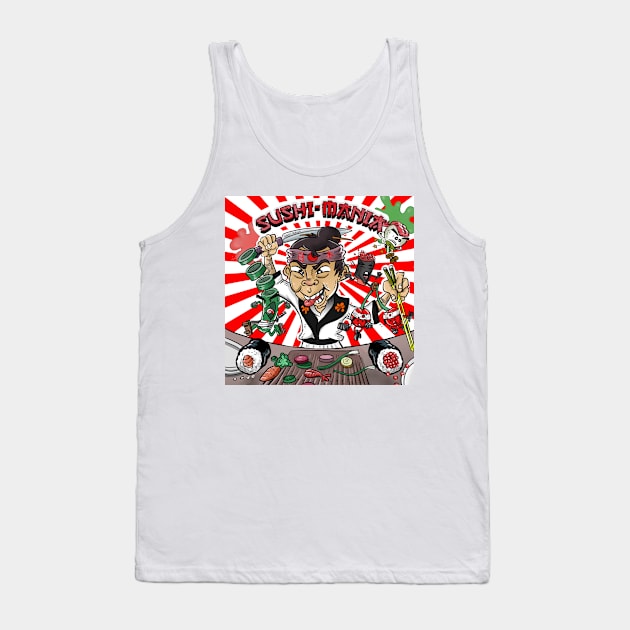 Sushi-Mania Pinball Tank Top by Pigeon585